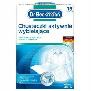 Dr.Beckmann Chusteczki Wybielające 15szt ..