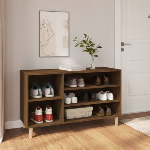 Lumarko Szafka na buty, brązowy dąb, 102x36x60 cm!