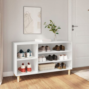 Lumarko Półka na buty, biały, 102x36x60 cm!