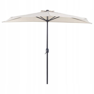 Lumarko Parasol Ogrodowy Półokrągły 270 Cm Beżowy