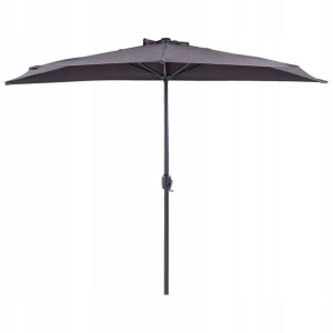 Lumarko Parasol Ogrodowy Półokrągły 270 Cm Szary G