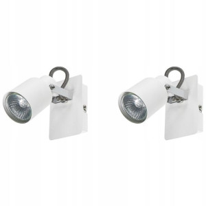 Lumarko Zestaw 2 Lamp Ściennych Metalowych Biały B