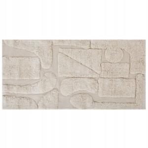 Lumarko Dywan Bawełniany 80 X 150 Cm Beżowy Diyadi