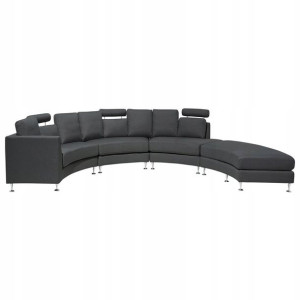 Lumarko Sofa Półokrągła 7-osobowa Modułowa Szara R