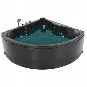 Lumarko Wanna Narożna Led Z Hydromasażem 140 X 140
