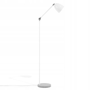 Lumarko Lampa podłogowa regulowana metalowa biała