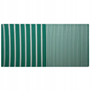 Lumarko Dywan zewnętrzny 90 x 180 cm zielono-biały