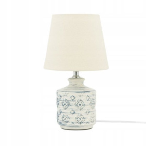 Lumarko Lampka Nocna Ceramiczna Beżowa Rosanna!