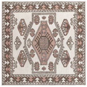 Lumarko Dywan wełniany 200 x 200 cm wielokolorowy