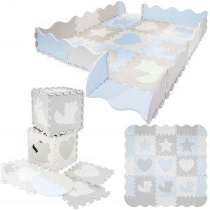 Mata edukacyjna/puzzle "Kształty" 25 szt. Blue Sky