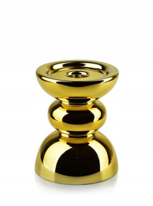 Lumarko Świecznik Śr.12xh:15cm Rita Gold