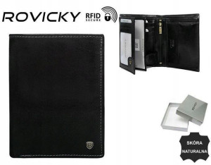 Portfel Męski Skórzany N4-rvt Black!
