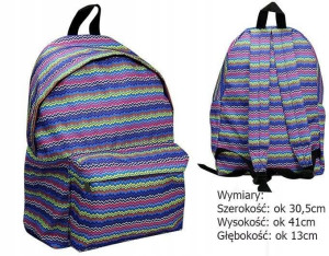 Wzorzysty Plecak Damski W Sportowym Stylu !
