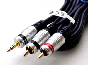Kabel Aux Jack 3,5 - 2xrca Cinch 10m Vitalco Gold