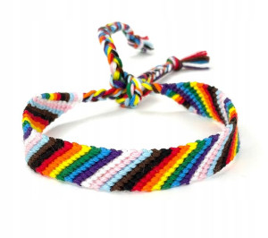 Bransoletka z muliny Progress rainbow tęczowa LGBT