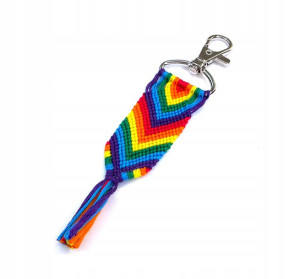 Brelok LGBT z muliny tęcza gej pride flag rainbow