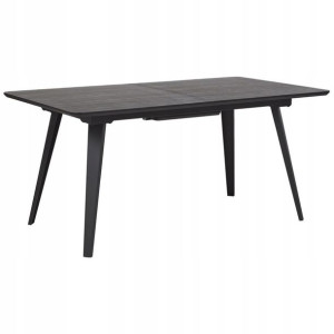Stół Do Jadalni Rozkładany160/200 X 90 Cm Czarny I