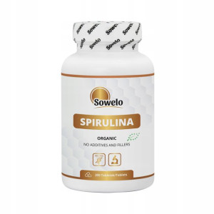 Sowelo Spirulina Organic 500mg 200 Tabletek