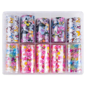 Folie transferowe motyle 10 sztuk po 100 cm XKZ-09-01