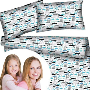 Pościel bawełniana w rozmiarze 160x200 komplet w samochody auta