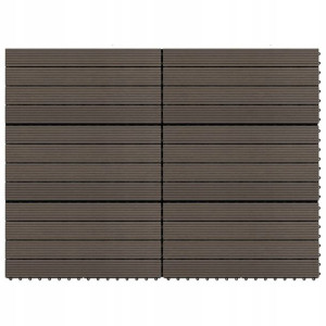 Lumarko Płytki tarasowe, 6 szt., WPC, 60x30 cm, 1,