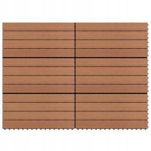 Lumarko Płytki tarasowe z WPC, 60x30 cm, 6 szt., 1
