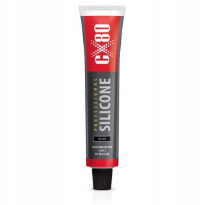 Cx80 Silikon Wysokotemperaturowy Czarny 80ml