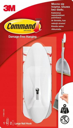 3M Command Haki Wielokrotnego Użytku 1 hak + 2 duż