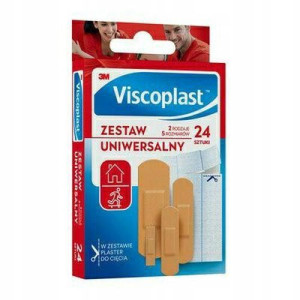 3M Viscoplast Plastry Uniwersalne 24szt 2 Rodzaje