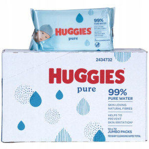 HUGGIES Chusteczki nawilżane WIPES PURE 10x72szt
