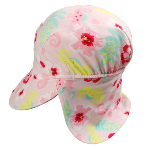 Czapka przeciwsłoneczna filtrem dzieci UV50+ 40-45 Floral pink