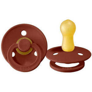 BIBS COLOUR M RUST Smoczek Uspokajający z kauczuku Hevea