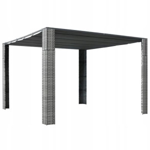 Lumarko Altana z dachem, polirattan, 300x300x200cm