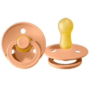 Smoczek Uspokajający z kauczuku Hevea BIBS PEACH M