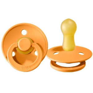 BIBS COLOUR S APRICOT Smoczek Uspokajający z kauczuku Hevea