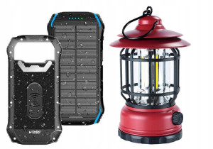 Mocny Powerbank Solarny Oświetlenie Led Pod Namiot