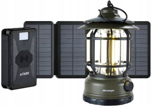 Powerbank Solarny Indukcyjny 20000mha Latarnia Led