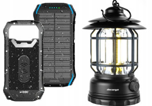Mocny Powerbank Solarny Oświetlenie Led Pod Namiot