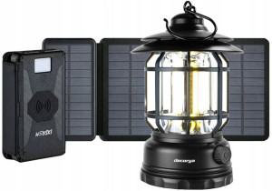 Mocny Powerbank Solarny Mata Solarna Latarnia Led