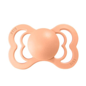 BIBS SUPREME S PEACH SUNSET Smoczek Uspokajający kauczuk Hevea 0-6 m-c
