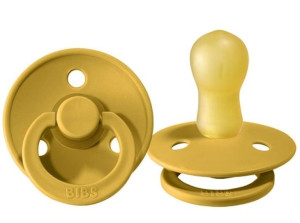 BIBS COLOUR L MUSTARD Smoczek Uspokajający kauczuk Hevea