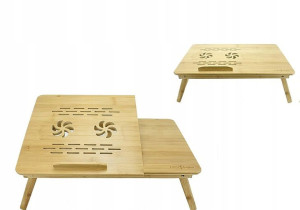 Stolik drewniany pod LAPTOP TABLET BAMBUSOWY