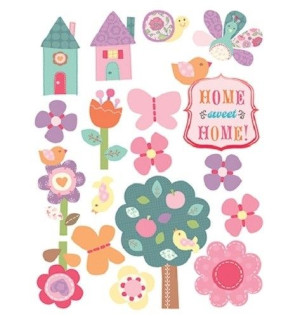 Wallies Naklejki ścienne Home Sweet Home