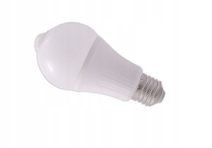 Żarówka LED e27 6W z czujką czujnik ruch zmierzch