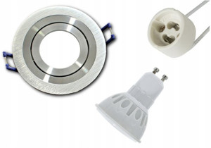 Oprawka LED metalowa do podbitki komplet 230V