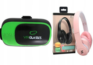 Gogle Vr 360+słuchawki Bluetooth