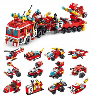 Klocki STRAŻ POŻARNA wóz kompatybilne z LEGO 12w1