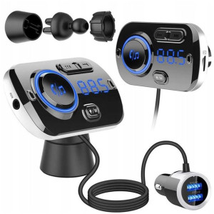 Transmiter Samochodowy Fm Bluetooth Usb 5.0 8w1