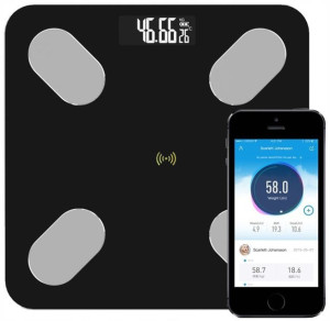 Waga Łazienkowa Inteligentna Smart Szklana +gratis