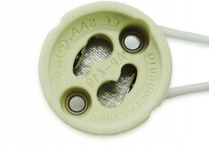gniazdo gu10 led halogen oprawka oprawa 12v i 230v